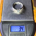 Natural Aquamarine Sterling Silver Ring Size 9.75 Photo 9