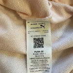  Womens L Sweatshirt Peach 1/2 Zip White Puma Pattern Pullover Athletic‎ Photo 9