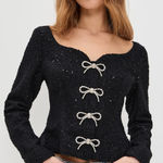 NWT Hill House Home “The Bec” Jacket – Women’s XS (Flaw Noted) Black Photo 0