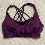 Victoria's Secret Victoria’s Secret Sport Purple Strappy Back Scoop Neck Sports Bra Photo 1