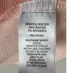 cupio Women's Blush Pink Short Sleeve Cuffed Sleeves Blouse XL Photo 6