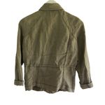 Michael Stars 100% linen cargo jacket green XS Photo 7
