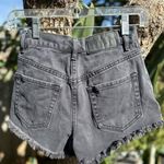 PacSun  Black Wash Distressed Vintage High-Waisted Jean Shorts Size 22 Photo 4