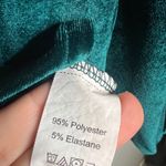 SheIn  Curve Velvet Long Sleeve Faux Wrap‎ Dress Plus Size 1X Green Velour Photo 3