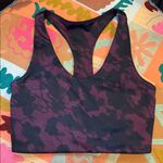 Zella  Black and Purple Patterned Sports Bra small Photo 0