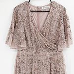 Mac Duggal  93681 Lilac Beaded Butterfly Sleeve Layered Gown 10 Photo 5