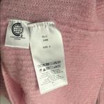 Ganni  Wool and Alpaca Blend Balloon Sleeve Mock Neck Ribbed Sweater Pink Small Photo 8