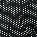 Masai Shirt Womens‎ Medium Black White Floral Blouse Ruched Sides Ruffle Neutral Photo 4