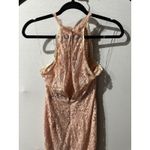 Akira  Pink Lace Halter Bodycon Dress Sleeveless Formal Party Cocktail‎ Small Photo 7