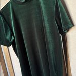Gap  Emerald stretch velvet zip back top large Photo 1