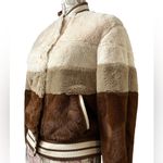 Beach Riot  Bomber Jacket Faux Fur Snap Button Size Small Photo 6