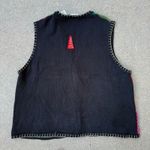 Vintage 90s White Stag Ugly Christmas Tree Sweater Vest Plus Size 18W/20W Red Photo 1