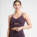 Athleta NEW  Cinch Longline Sports Bra Deep Purple D-DD | L Photo 5