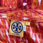 Tory Burch Tunic Orange sequined bright blouse top shirt size 8 Photo 3