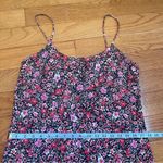 Mango Floral Print Side Slit Camisole Bias cut maxi Slip Dress, Sleeveless, Sz 6 Photo 9