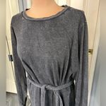 Torrid  Black Washed Belted‎ Fleece Sweatshirt Dress Photo 1