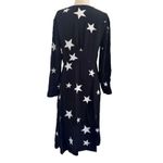 NOBODY’S CHILD Black & White Star Siri Midi Dress Boho Chic Whimsical Goth Sz 8 Photo 7