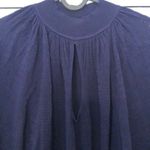 Arden B Navy Blue front slit light crew Tunic sweater Or Mini Dress Women’s L Size L Photo 2