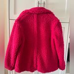 UGG  Hot Pink Gertrude Short Teddy Coat Women’s Size S - NWT Photo 1