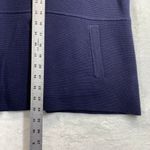 Talbots Cardigan Jacket Blazer Large Petite Navy Blue Knit Button Front Collar Photo 3