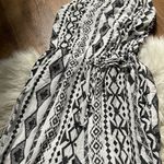 Lulus LULU’S Sparrow White And Black Printed Halter Jumpsuit Photo 4