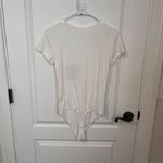 American Eagle Women's Medium White Short-Sleeve Bodysuit Casual Spring NWOT Photo 5