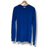 Cotton Citizen  Revolve Size M Royal‎ Blue Soft Stretch Long Sleeve Mini Dress Photo 1