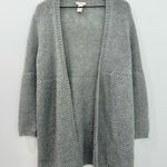 Sundance  Cardigan Gray Wool Mohair Blend Open Front Chunky Knit Medium Photo 0