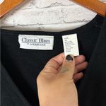 Vintage Classic Blues By Wrangler Western Geometric Cotton Knit Vest Black Size L Photo 2