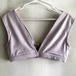 Free People Movement Ursa Bra Tie Front Deep V Stretch Pink Large Purple Photo 7