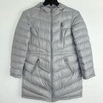Curations Caravan Gray Down Puffer Parka Jacket Lightweight Hooded Coat Sz. M Size M Photo 7