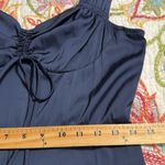 Current Air  small Elegant formal Navy Blue empire Maxi Dress Maxi ruching detail Photo 9