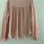 Free People  Blush Pink Wrap Blouse Photo 4