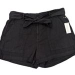 Lou & grey NWT, LOFT Tie Waist Linen Shorts in Dark Gray, Sz M Photo 1