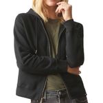 NWOT American Giant Womens Relaxed Classic Full Zip 2.0 Heavyweight Hoodie Large Black Photo 1