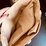 george NWT  Tan Beige Faux Leather Shoulder Bag Purse Photo 8