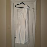 C/MEO COLLECTIVE White bow midi bride dress size small Photo 1