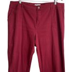 Cato  Women Pants 20W Rust Tapered Leg Twill Pockets‎ Comfy Casual Travel Office Photo 9