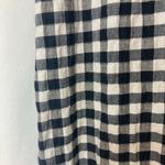 Sharagano Gingham Plaid Black White Sheath Short Tie Sleeve Cottage Fall Dress Photo 4