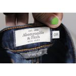 Abercrombie & Fitch  Blue Denim Dark Wash Cotton Stretch Straight Leg Jean Size 0 Photo 2