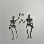 Nordstrom Exaggerated Skeleton Skull Drop Dangle Earrings Unique Jointed Skeleton Earring Photo 4