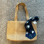 Draper James •• Stylish Straw Tote W/Scarf NWT Photo 3