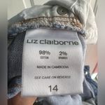 Liz Claiborne Women’s Jeans SIZE 14 Classic Fit Ankle Blue Denim Photo 1