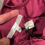 Lovers + Friends Revolve cranberry satin halter cocktail dress Photo 3