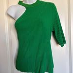 Bar III NWOT!  Green Cut Out Ribbed Shirt Size L Photo 0