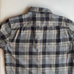 American Eagle  Outfitters Black and Gray Boyfriend Super Soft Plaid Shirt Size M Photo 11