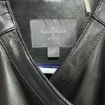 Cole Haan Black Leather Jacket Classic Moto Style Photo 1