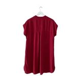 Madewell Bicoastal in Crimson Boxy Festival Boho Shirt Women’s Dress S # 1008 Photo 8