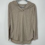 Sonoma LIGHT TAN SUPER SOFT TUNIC STYLE LIGHTWEIGHT PULLOVER HOODIE SMALL Photo 1