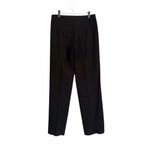 Max Mara Virgin Wool Stretch Black Trousers Dress Pants Size 12 US Photo 3